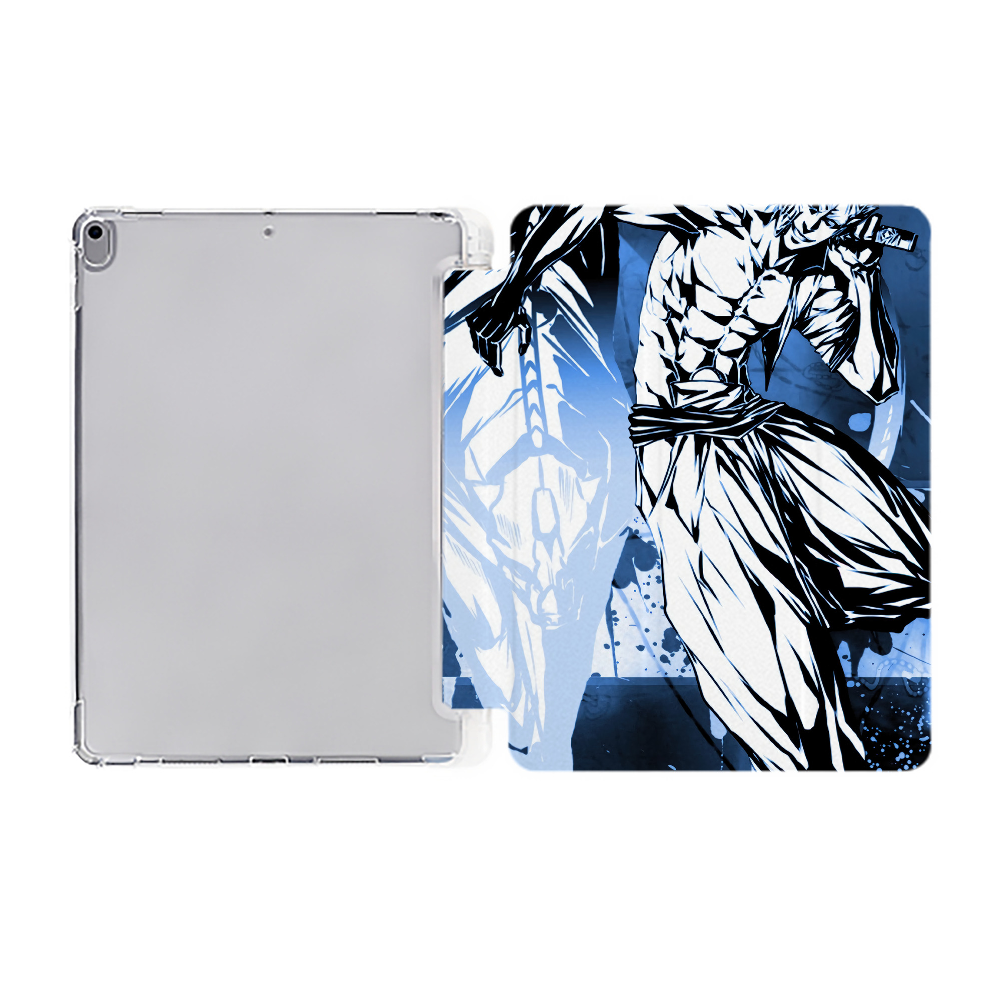 （画像用） ブリーチ BLEACH IPad ケース ペン収納付き 三つ折りスタンド PUレザー×シリコン 対応機種9.5/10.5/10.9インチ